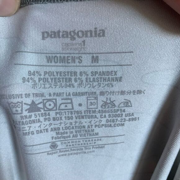 Patagonia teal and gray camo M Athleisure sleeveless gorpcore capilene 1 silkwei - Picture 6 of 6